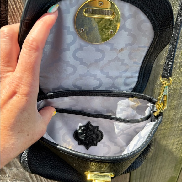 Small Black Leather Oryany Crossbody Bag - Picture 6 of 9